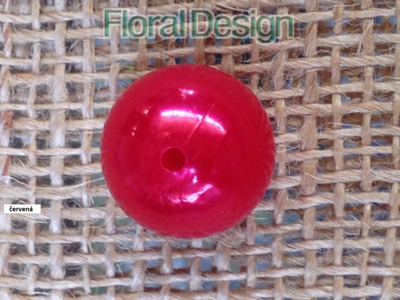 Perličky 8mm červená 250ks