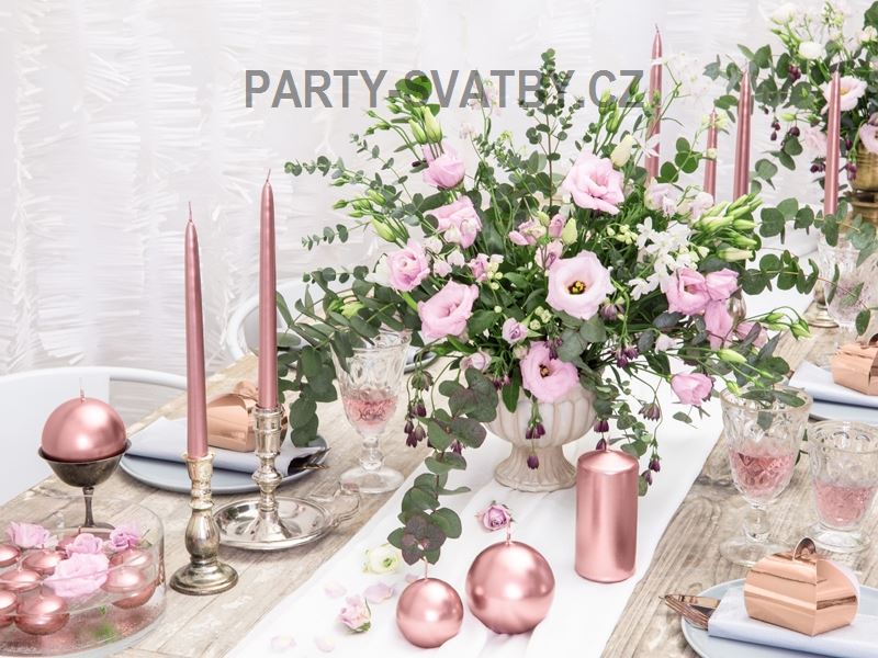 Plovoucí svíčka 4 cm rose gold 